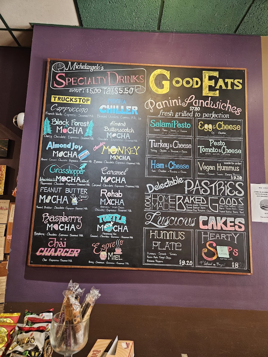 Menu Michelangelo's Coffee House-5