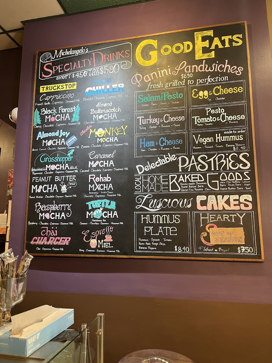 Menu Michelangelo's Coffee House-6
