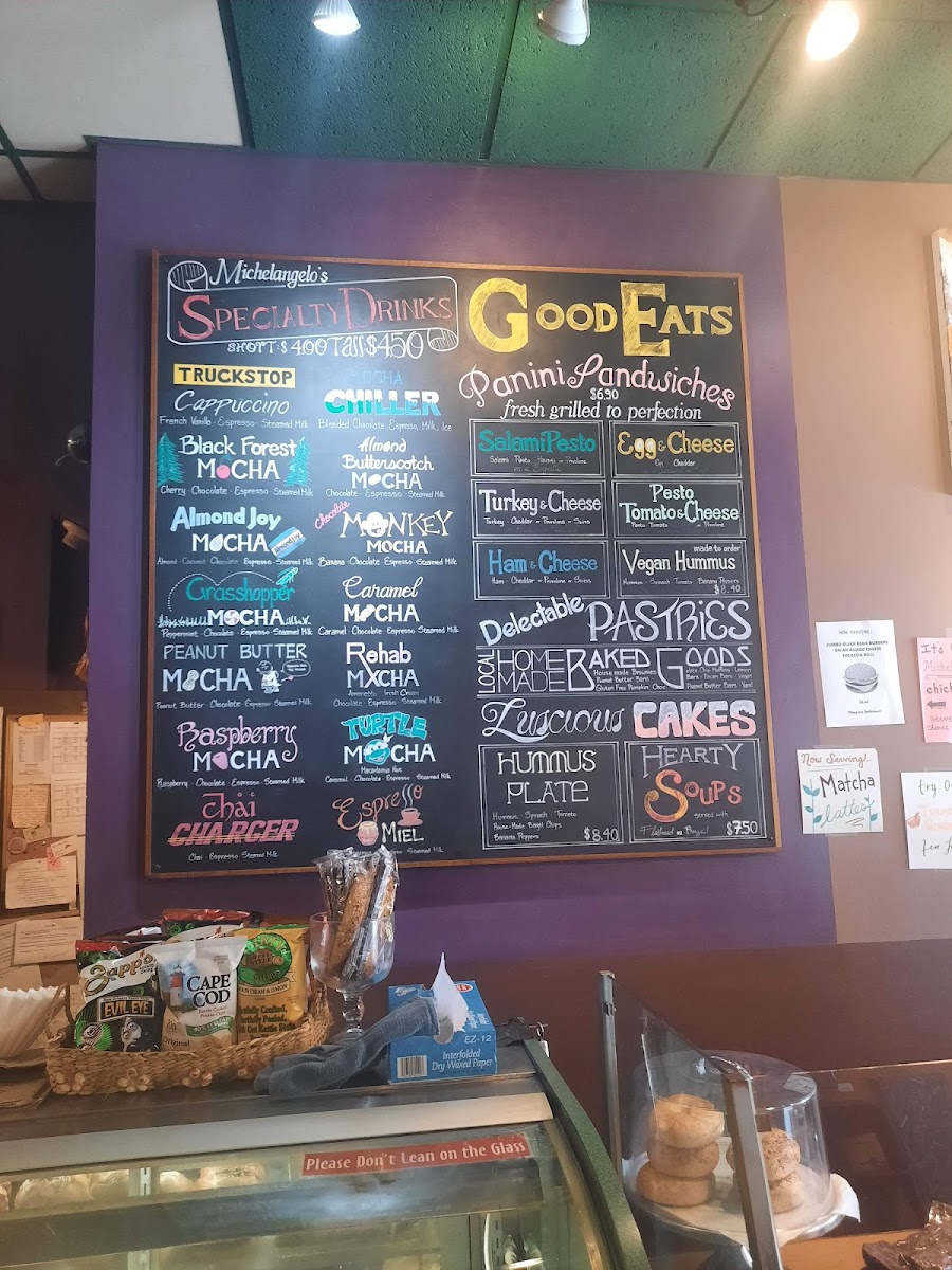 Menu Michelangelo's Coffee House-9